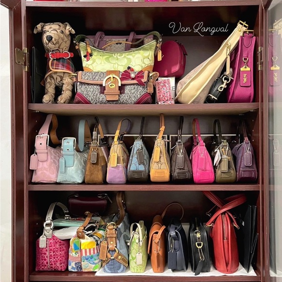 ❌SOLD FACEBOOK❌ Authentic COACH #6371 EAST WEST DEMI Icy Blue Purse ❄️ - Picture 11 of 12